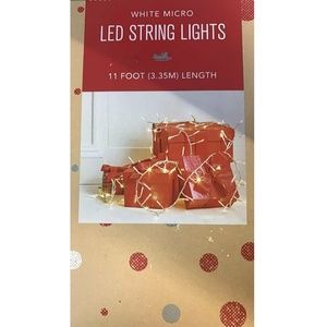 Holiday Lane White Micro LED String Lights, 11 ft